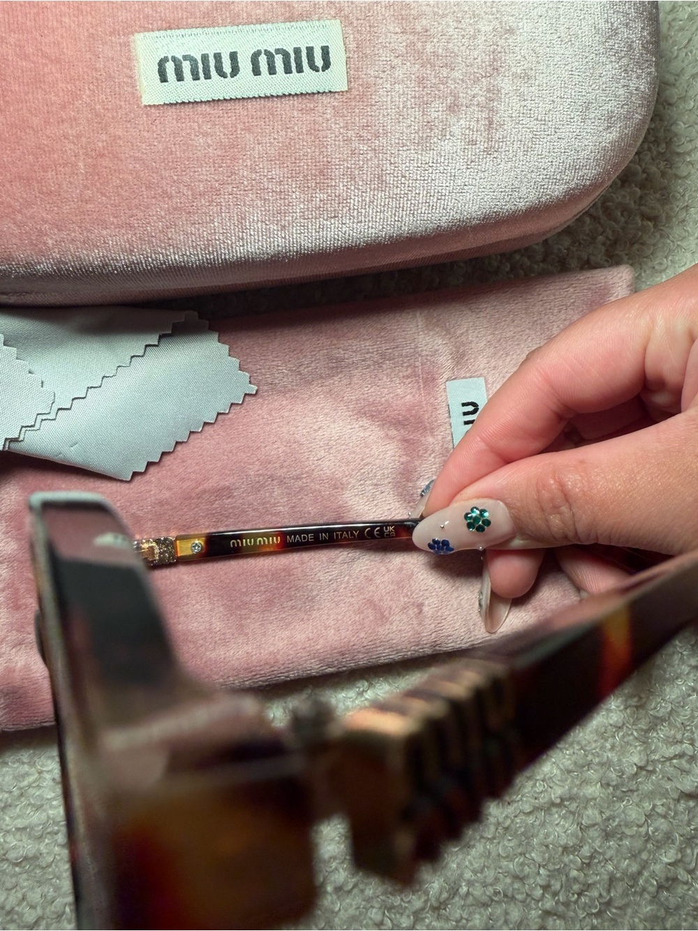 Miu Miu Pink Sunglasses - Picture 3 of 5